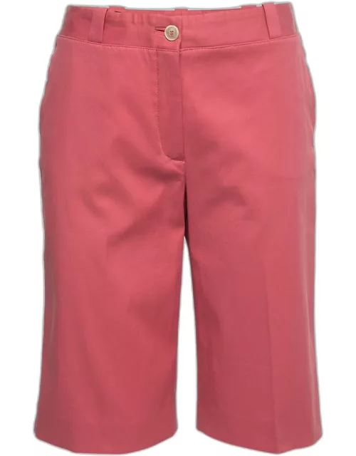 Loro Piana Pink Stretch Cotton Bermuda Shorts