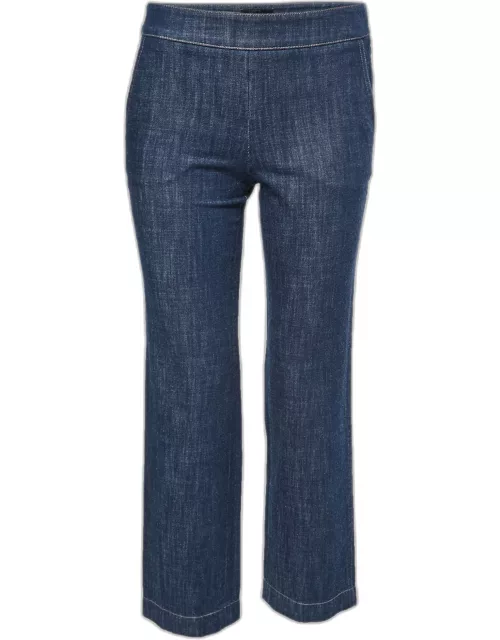 Giorgio Armani Blue Dark Wash Denim Wide Leg Jeans M / Waist 30"