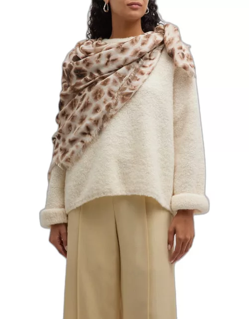 Astrid Double-Sided Cashmere & Silk Scarf
