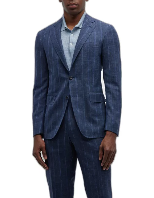 Men's Seasonal Stripe Wool-Blend Suit