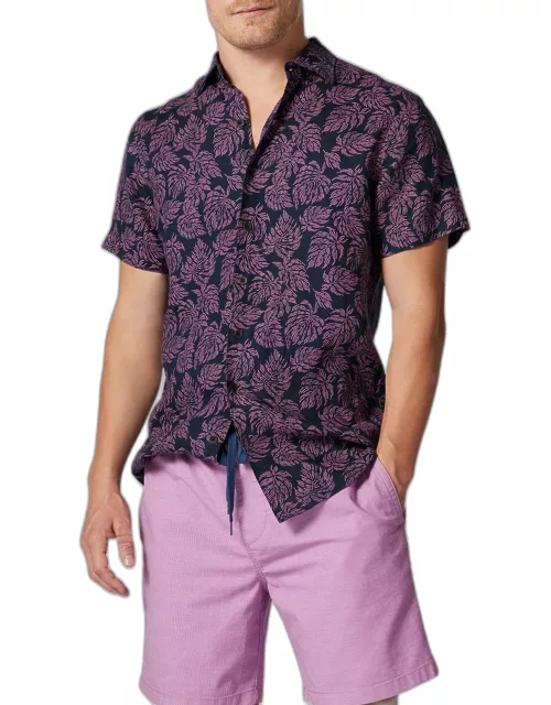 Men's Yelverton Linen Short-Sleeve Shirt