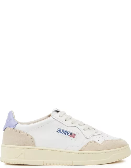Autry Medalist Panelled Leather Sneakers - White