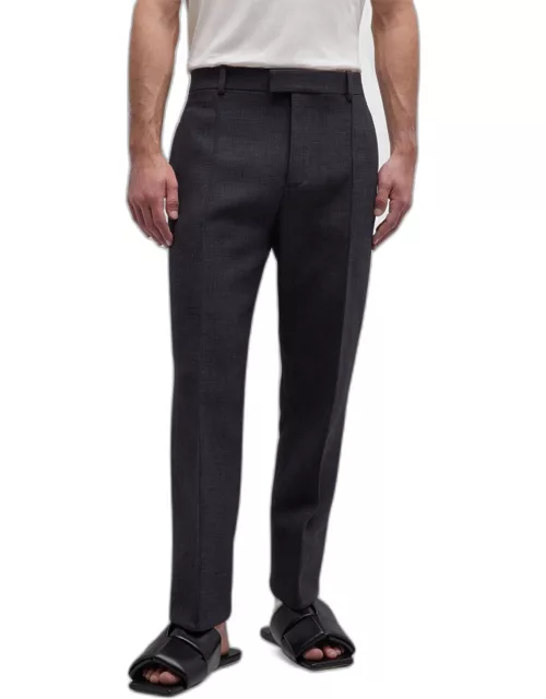 Men's Structured Double-Melange Trouser