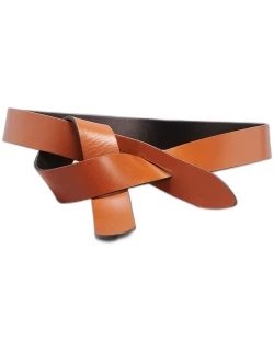 LECCE Bicolor Leather Pull-Through Belt