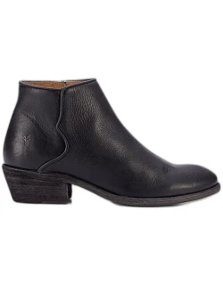 Carson Leather Piping Zip Bootie
