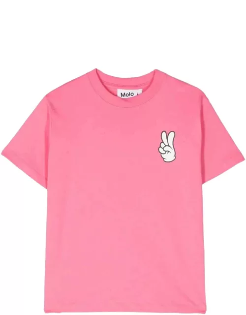 Molo Pink T-shirt Unisex