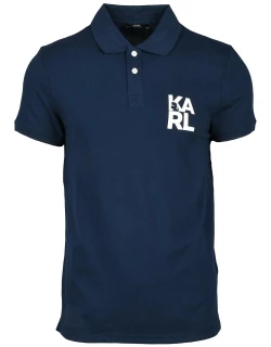 Karl Lagerfeld Mens Navy Blue Shirt