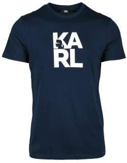 Karl Lagerfeld Mens Navy Blue T-shirt