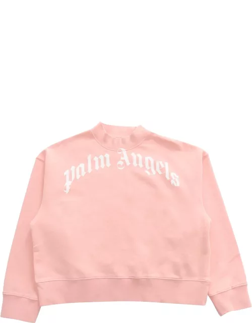 Palm Angels Curved Logo Sweatshirt