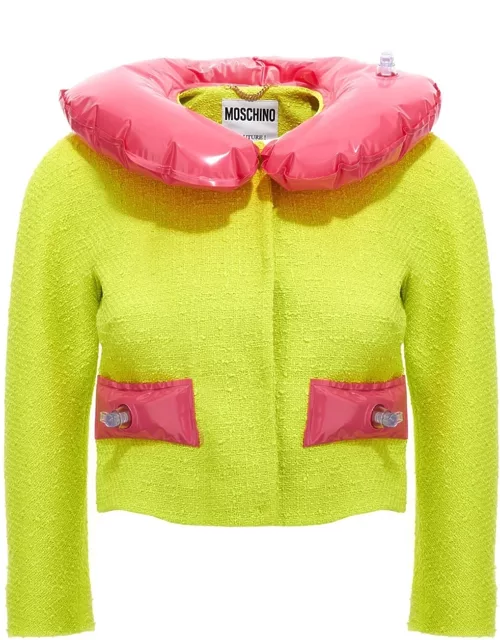 Moschino Removable Tweed Cropped Jacket