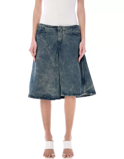 Y/Project Denim Skirt With Inner Short