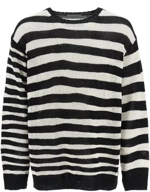 Yohji Yamamoto Striped Pure Cotton Sweater