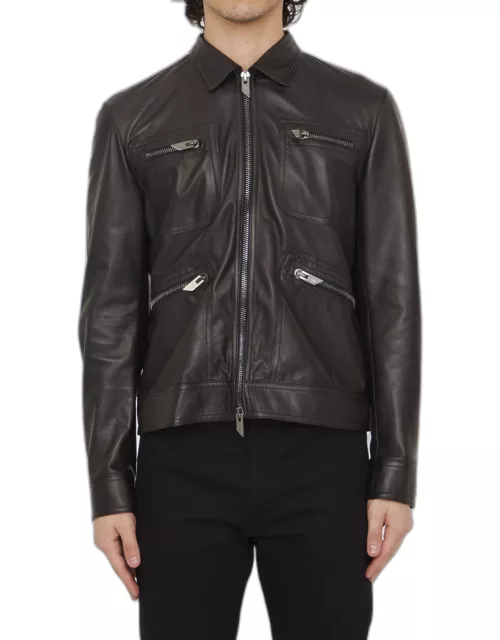 Salvatore Santoro Black Leather Jacket