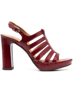 Chie Mihara Red Caydan Leather Sandal