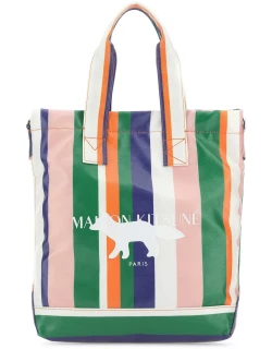 Maison Kitsuné Printed Canvas Shopping Bag