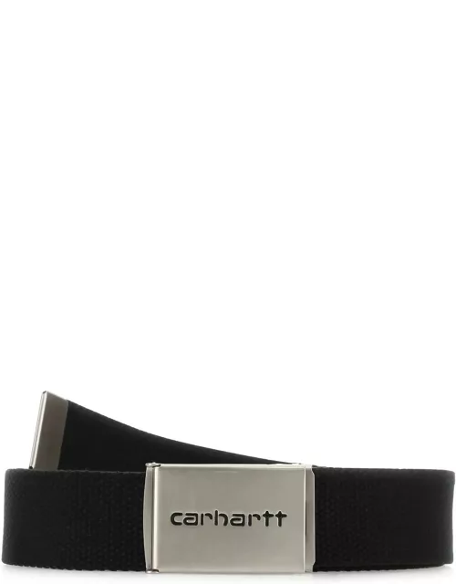 Carhartt Black Fabric Clip Belt Chrome