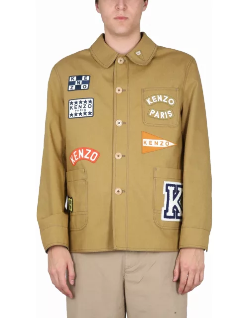 Kenzo Jacket With Logo Patch