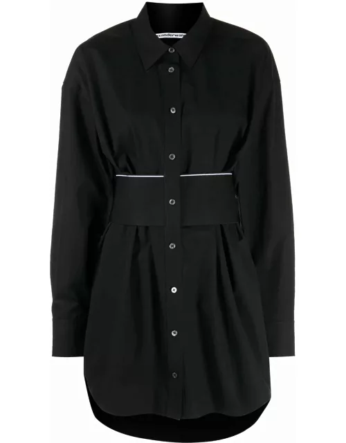ALEXANDER WANG WOMEN Logo Elastic Dress Black