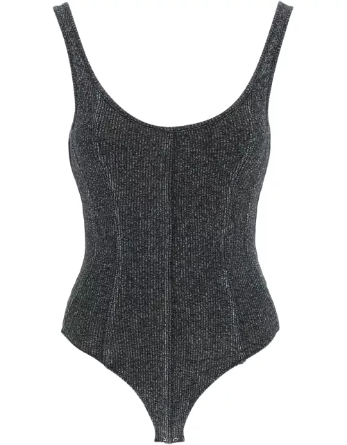 AGOLDE 'elna' rib knit tank bodysuit