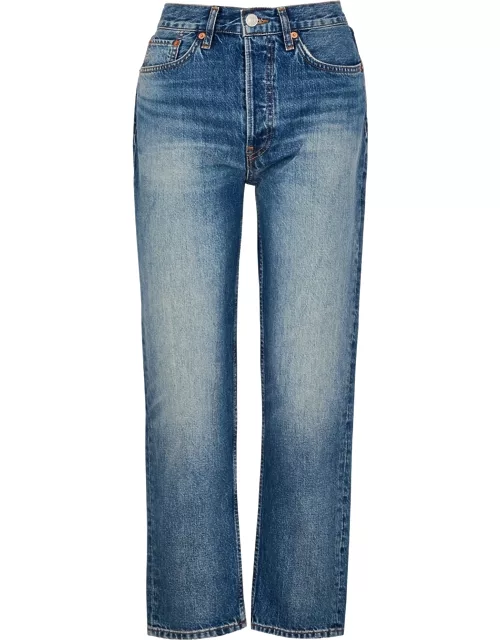 Re/done 70s Stove Pipe Straight-leg Jeans - Blue