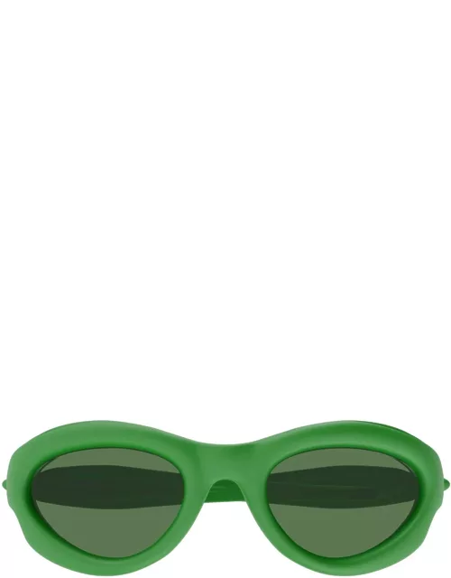 Bottega Veneta Eyewear Bv1162s-002 - Matte Green Sunglasse