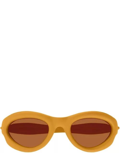 Bottega Veneta Eyewear Bv1162s-004 - Orange Sunglasse