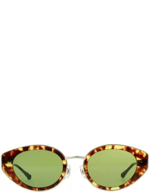 Matsuda M3120 - Tortoise / Brushed Silver Sunglasse