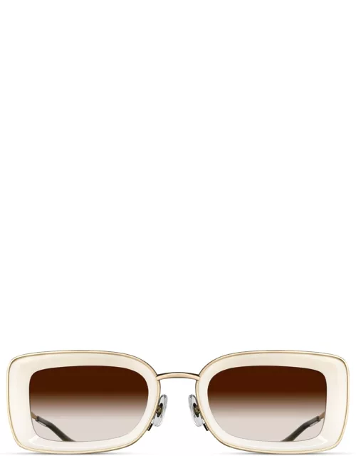 Matsuda M3124 - Brushed Gold / Milk White Sunglasse