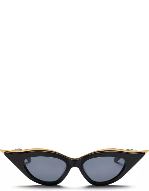 Valentino Eyewear V-goldcut Ii - Black/ Yellow Gold Sunglasse