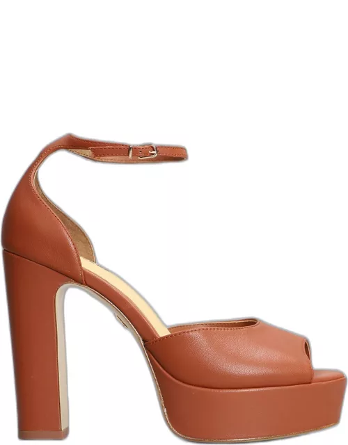 Lola Cruz Sandals In Leather Color Leather
