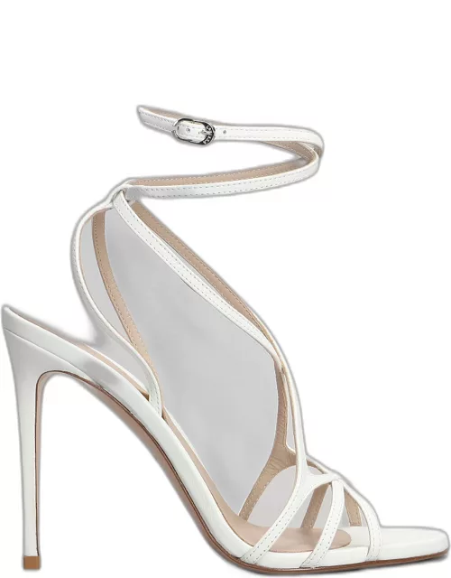 Le Silla Belen Sandals In White Leather