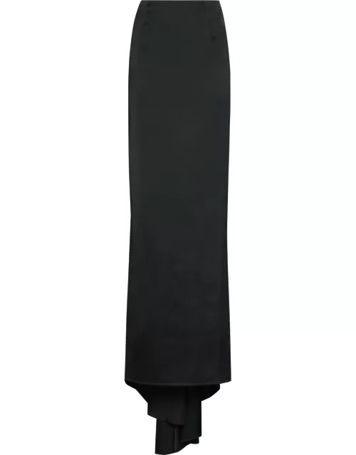 Balenciaga Long Satin Skirt