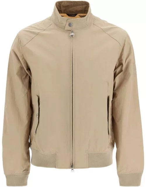 Barbour Logo Embroidered Zipped Bomber Jacket