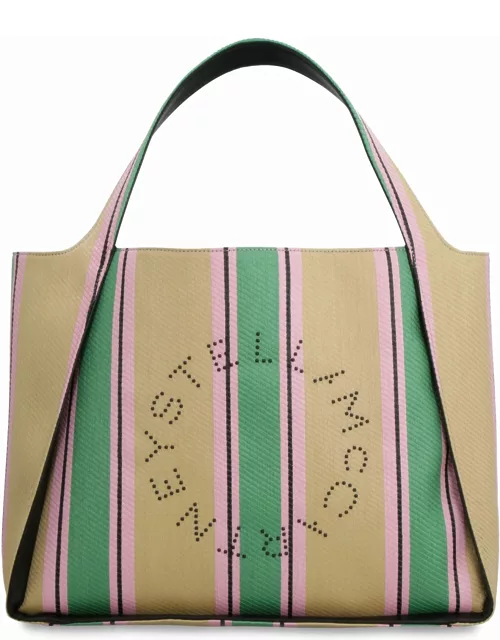 Stella McCartney Stella Logo Raffia Tote Bag