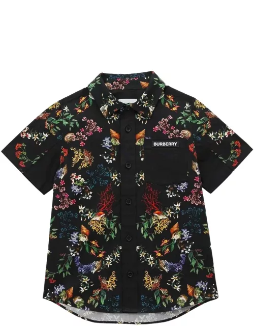 Burberry Black/multicolor Shirt Unisex