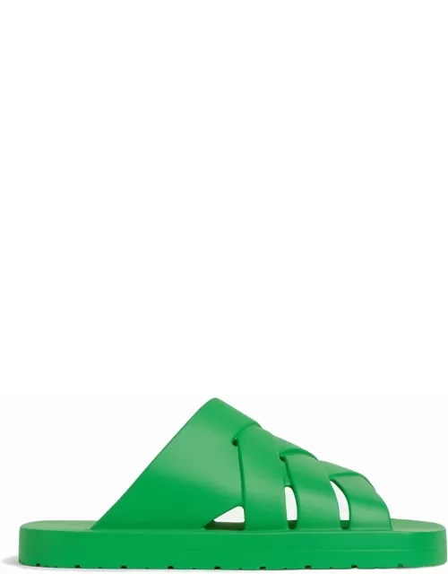 Green rubber sandal