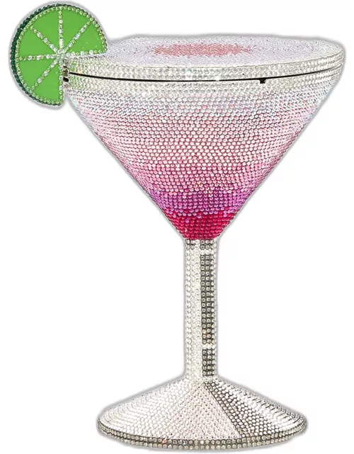 Martini Cosmopolitan Crystal Clutch Minaudiere