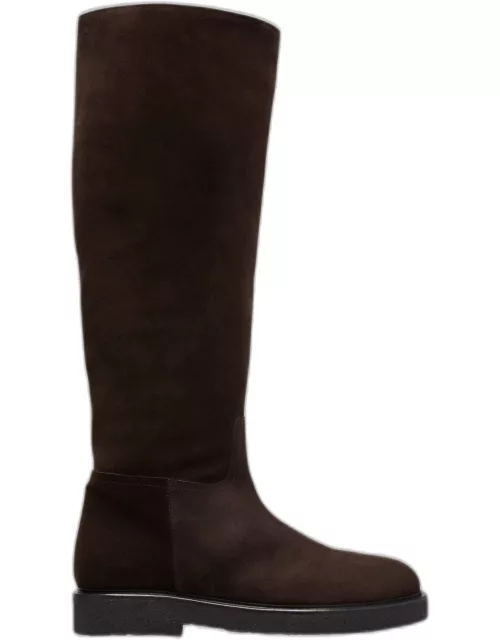 Model 49 Suede Riding Boot