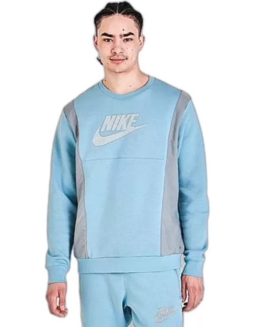 Men's Nike Sportswear Hybrid Fleece Crewneck Sweatshirt