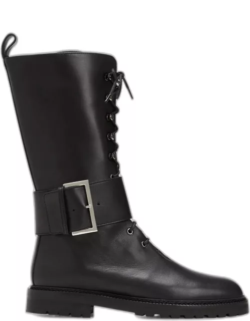 Checkov Tall Leather Buckle Boot