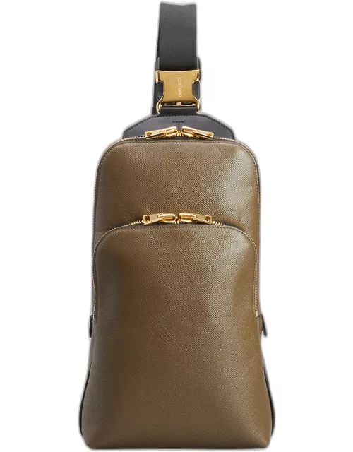 Men's Buckley Leather Sling Backpack