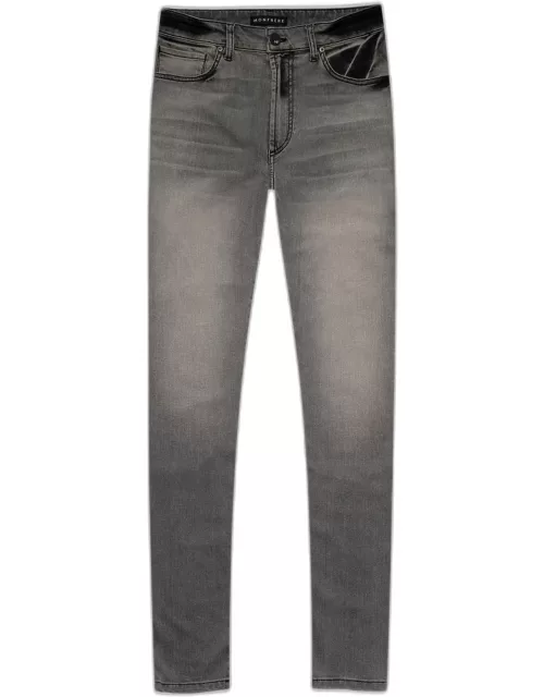 Men's Brando Grey Wash Straight Leg Jean