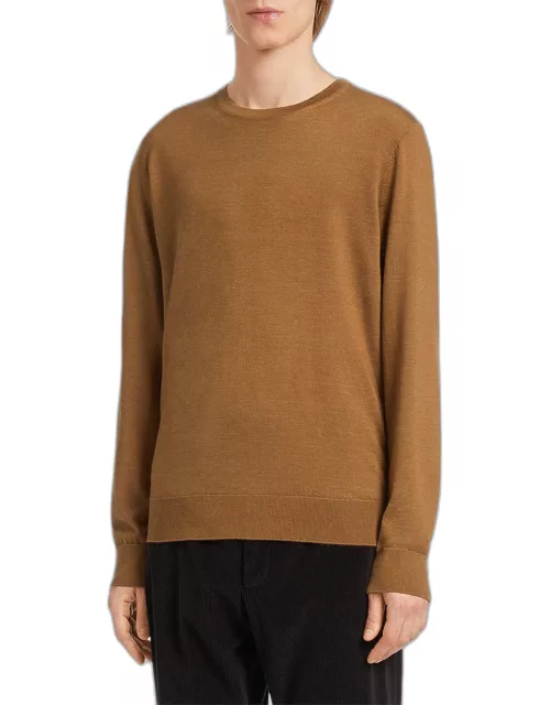 Men's Cashmere-Silk Casheta Light Crewneck Sweater