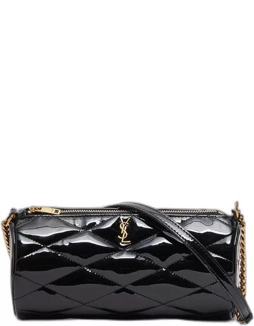 Sade Mini YSL Tube Shoulder Bag in Quilted Patent Leather