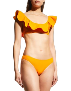 Azores Ruffle Bikini Top