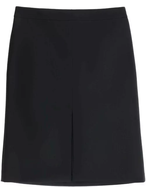 THE ROW 'BENSON' LONGUETTE SKIRT IN STRETCH WOO