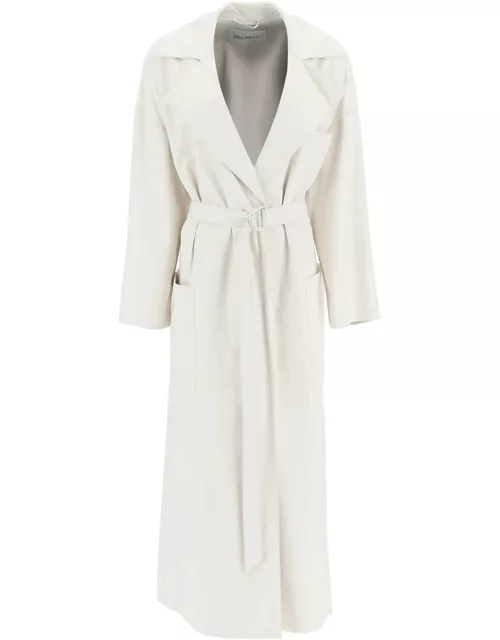 MAX MARA 'amica' long leather trench coat
