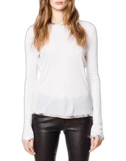 Willy Silver Foil Trim Long-Sleeve T-Shirt