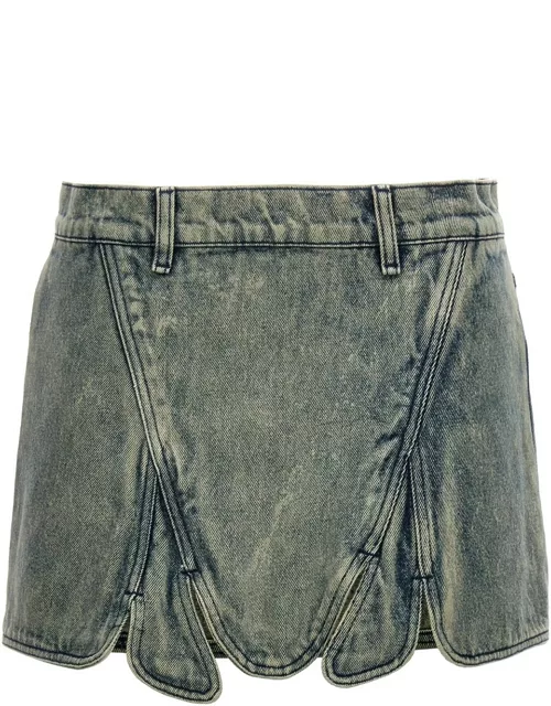 Y/Project Vintage Denim Skirt