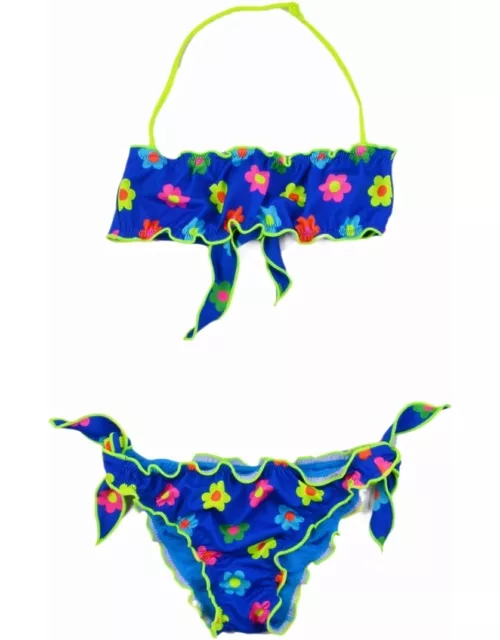 MC2 Saint Barth Bikini Swimsuit With Flower Print